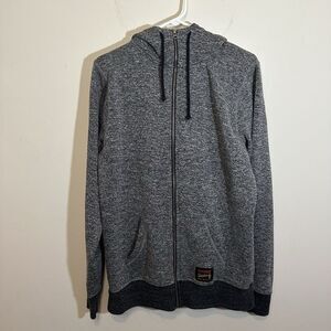 Homage Of‎ Columbus Ohio Made In USA Gray Full Zip Hoodie Men Large Jacket *